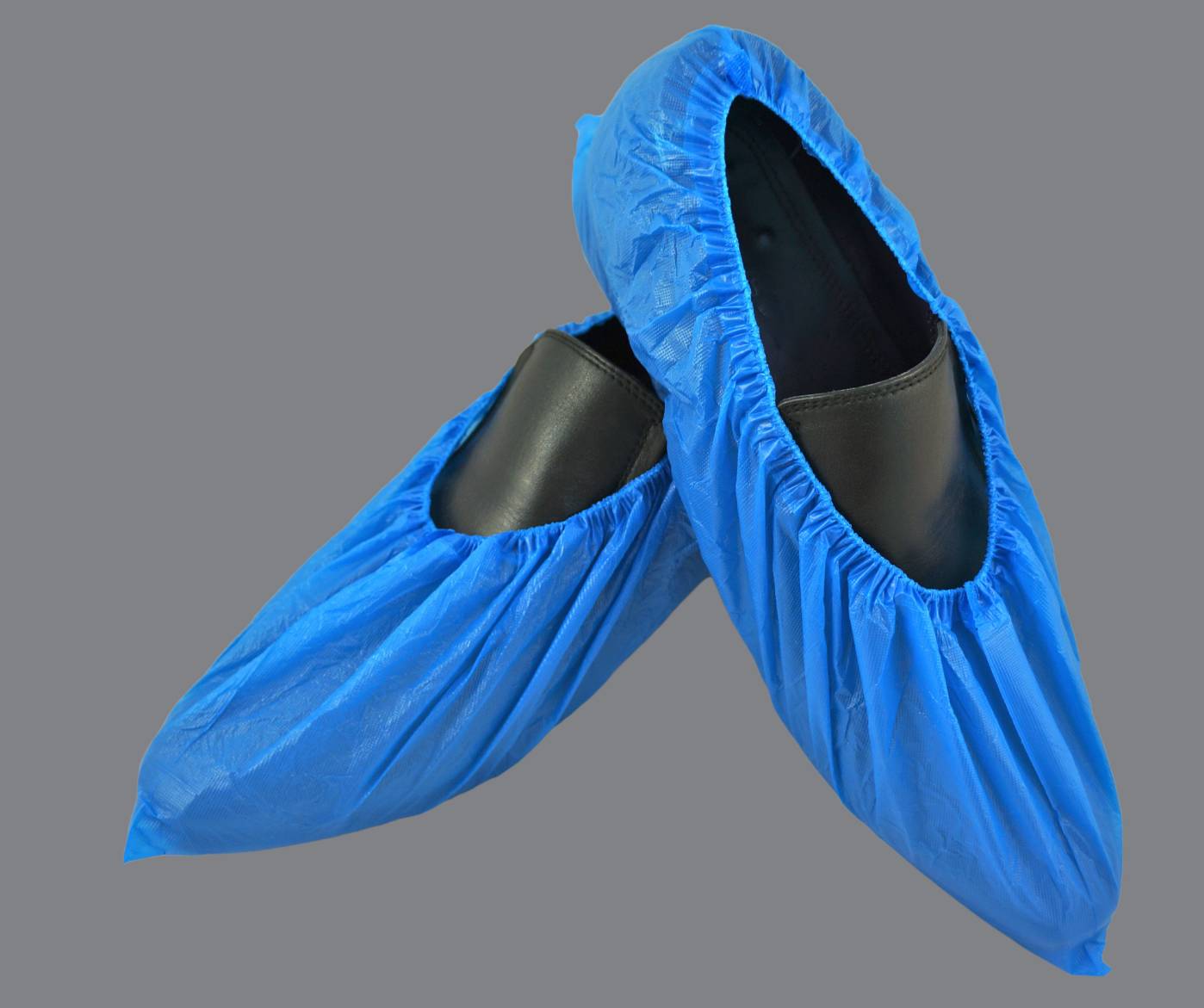 CPE Shoe cover ถุงคลุมรองเท้าพลาสติก สีฟ้า